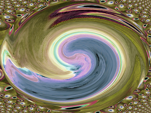 Abstract Vortex Acrylic Circles 